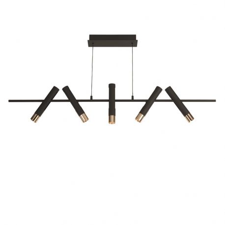 Pendule, Lustre suspendate - Lustra suspendata cu 5 spoturi LED directionabile Cylinder