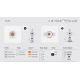 Spoturi incastrabile spatii comerciale - Spot LED incastrabil TULIPA White recessed downlight 7W 36° 3000K CRI90 triac