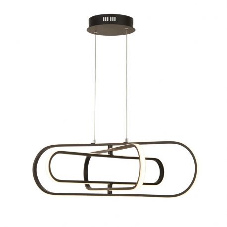 Candelabre, Lustre - Lustra suspendata LED design modern Clip negru