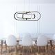 Candelabre, Lustre - Lustra suspendata LED design modern Clip negru