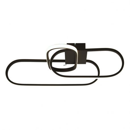 Lustre aplicate - Lustra suspendata LED design modern Clip negru