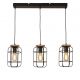 Pendule, Lustre suspendate - Lustra cu 3 pendule design geometric Vision Cage