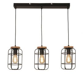 Pendule, Lustre suspendate - Lustra cu 3 pendule design geometric Vision Cage
