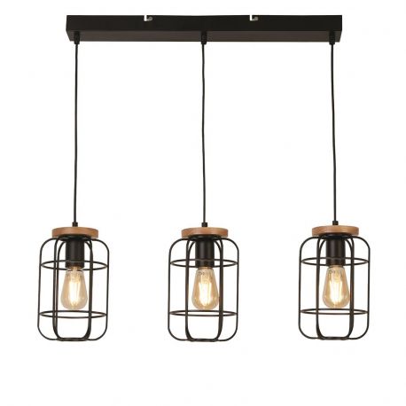 Pendule, Lustre suspendate - Lustra cu 3 pendule design geometric Vision Cage