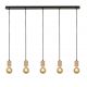 Pendule, Lustre suspendate - Lustra cu 5 pendule design minimalist Spinny