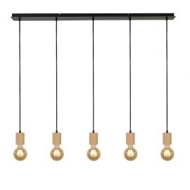 Pendule, Lustre suspendate - Lustra cu 5 pendule design minimalist Spinny