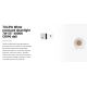 Spoturi incastrabile spatii comerciale - Spot LED incastrabil TULIPA White recessed downlight 7W 55° 4000K CRI90 dali