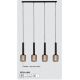 Pendule, Lustre suspendate - Lustra cu 4 pendule design minimalist Dulwich
