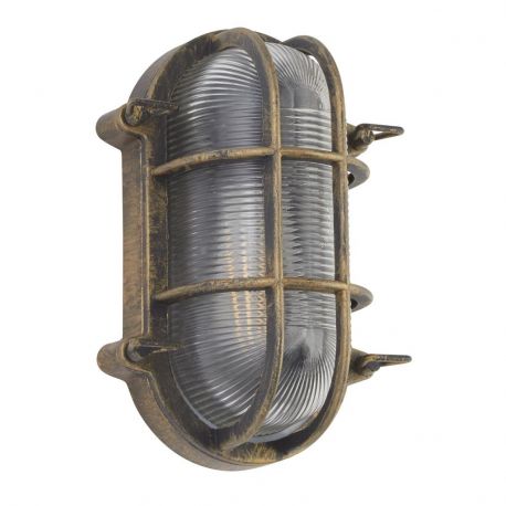 Aplice - Aplica de perete sau tavan design industrial IP44 Bulkhead Oval