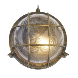 Aplice - Aplica de perete sau tavan design industrial IP44 Bulkhead Round