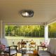 Aplice - Aplica de perete sau tavan design industrial IP44 Bulkhead Oval