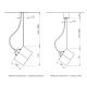 Pendule, Lustre suspendate - Pendul design LUX, cub din sticla suspendat personalizabil Dancing Cube