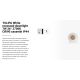 Spoturi incastrabile spatii comerciale - Spot LED incastrabil TULIPA White recessed downlight 7W 36° 2700K CRI90 casambi IP44