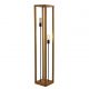 Lampadare - Lampa de podea din lemn design rustic industrial Square 2L