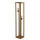 Lampadare - Lampa de podea din lemn design rustic industrial Square 2L