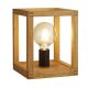 Veioze - Lampa de masa din lemn design rustic industrial Square