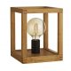 Veioze - Lampa de masa din lemn design rustic industrial Square