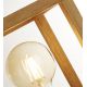 Veioze - Lampa de masa din lemn design rustic industrial Square