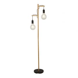 Lampadare - Lampa de podea din lemn design rustic Woody 2L