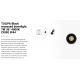 Spoturi incastrabile spatii comerciale - Spot LED incastrabil TULIPA Black recessed downlight 7W 36° 4000K CRI90 IP44