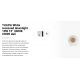 Spoturi incastrabile spatii comerciale - Spot LED incastrabil TULIPA White recessed downlight 10W 15° 3000K CRI90 dali