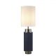 Veioze - Veioza, lampa de masa moderna Flask bluemarin/ nickel negru