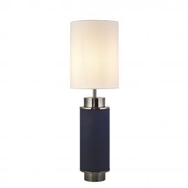 Veioze - Veioza, lampa de masa moderna Flask bluemarin/ nickel negru