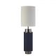 Veioze - Veioza, lampa de masa moderna Flask bluemarin/ nickel negru