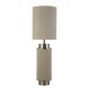 Veioze - Veioza, lampa de masa moderna Flask hessian/ nickel satinat