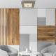 Plafoniere - Plafoniera eleganta design modern Rhea LED argintiu