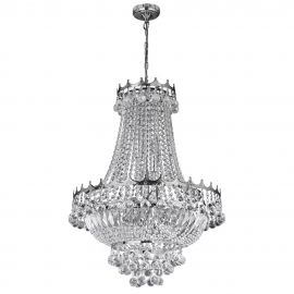 Corpuri de iluminat - Lustra eleganta design LUX Versailles 9L crom