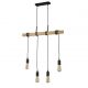 Pendule, Lustre suspendate - Lustra din lemn cu 4 pendule design rustic Woody