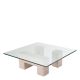 Masute Living - Masuta design LUX din travertin Ikal 100x100cm