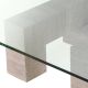 Masute Living - Masuta design LUX din travertin Ikal 100x100cm