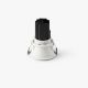 Spoturi incastrabile spatii comerciale - Spot LED incastrabil TULIPA White recessed downlight 10W 36° 2700K CRI90 triac