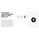 Spoturi incastrabile spatii comerciale - Spot LED incastrabil TULIPA Black recessed downlight 10W 36° 2700K CRI90 triac