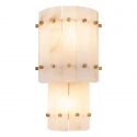 Aplica de perete design LUX Blason Double, alama antica/ alabastru