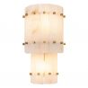 Aplica de perete design LUX Blason Double, alama antica/ alabastru