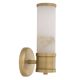 Aplice, corpuri de iluminat pentru pereti - Aplica de perete design LUX Claridges Single alama antic/ alabastru