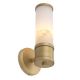 Aplice, corpuri de iluminat pentru pereti - Aplica de perete design LUX Claridges Single alama antic/ alabastru