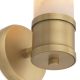 Aplice, corpuri de iluminat pentru pereti - Aplica de perete design LUX Claridges Single alama antic/ alabastru