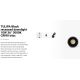 Spoturi incastrabile spatii comerciale - Spot LED incastrabil TULIPA Black recessed downlight 10W 36° 3000K CRI90 triac