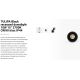 Spoturi incastrabile spatii comerciale - Spot LED incastrabil TULIPA Black recessed downlight 10W 15° 2700K CRI90 triac IP44