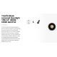 Spoturi incastrabile spatii comerciale - Spot LED incastrabil TULIPA Black recessed downlight 10W 24° 3000K CRI90 dali