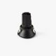 Spoturi incastrabile spatii comerciale - Spot LED incastrabil TULIPA Black recessed downlight 10W 36° 3000K CRI90 triac IP44