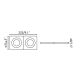 Spoturi tavan fals - Rama spot directionabil incastrabil ARGON-2