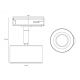 Spoturi, Proiectoare pe sina - Accesoriu, Spot LED directionabil Clyde alb, pentru sina Nordlux Link