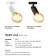 Spoturi, Proiectoare pe sina - Accesoriu, Spot directionabil Open negru, pentru sina Nordlux Link