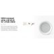 Spoturi incastrabile spatii comerciale - Spot LED incastrabil CROC IP44 recessed white 13W 13,5cm 90 grade 2700K CRI90