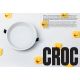 Spoturi incastrabile spatii comerciale - Spot LED incastrabil CROC IP44 recessed white 13W 18cm 90 grade 2700K CRI90 triac